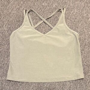 Beyond Yoga Strappy Sage green tank